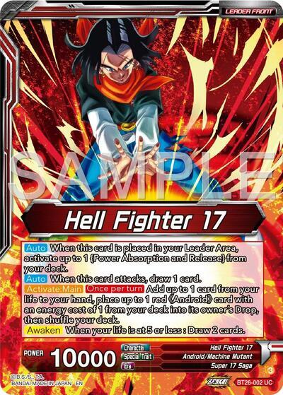 Hell Fighter 17 // Super 17, Anti-Saiyan Killing Machine (Alternate Art) (BT26-002) [Ultimate Advent]