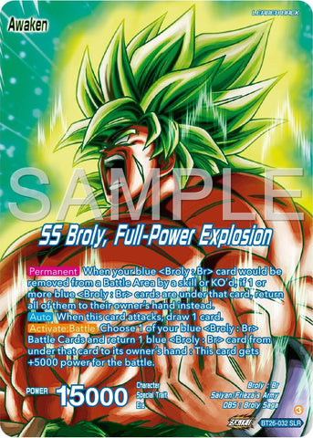 Broly // SS Broly, Full-Power Explosion (Alternate Art) (BT26-032) [Ultimate Advent]