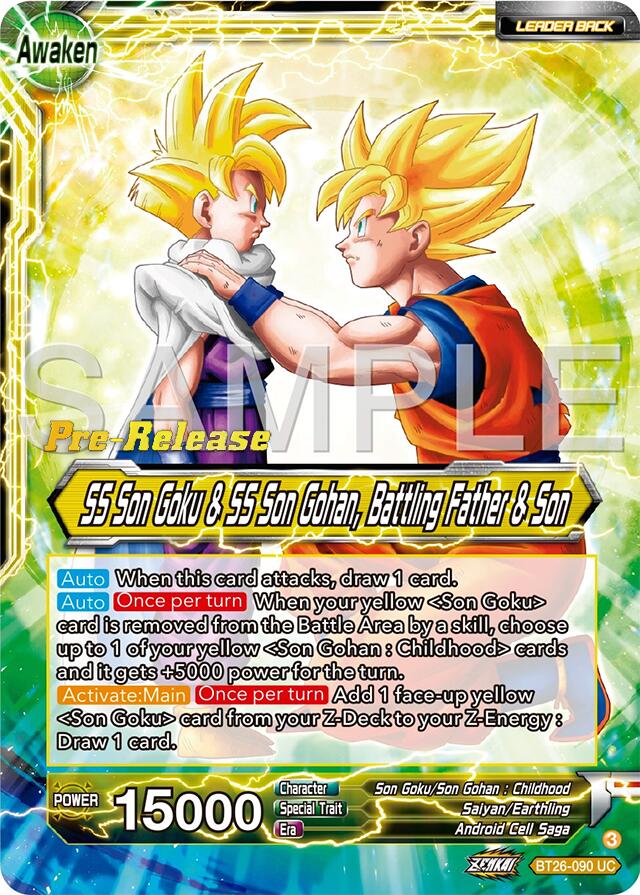 SS Son Goku // SS Son Goku & SS Son Gohan, Battling Father & Son (BT26-090) [Ultimate Advent Prerelease Promos]