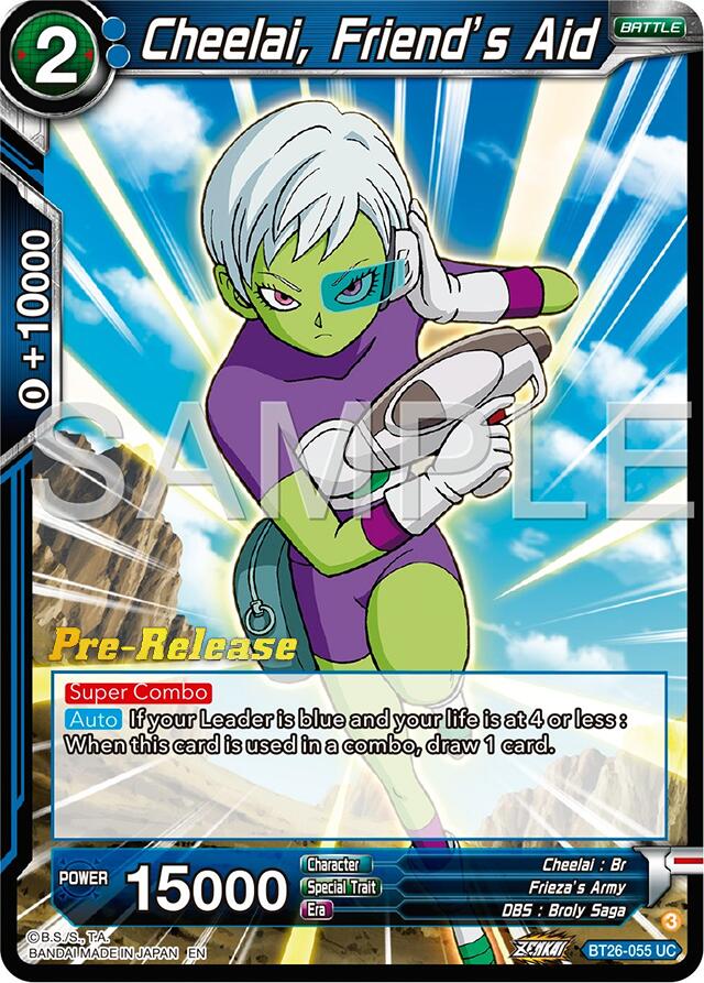 Cheelai, Friend's Aid (BT26-055) [Ultimate Advent Prerelease Promos]