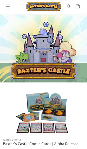 Baxters Castle Comic Cards Booster Box