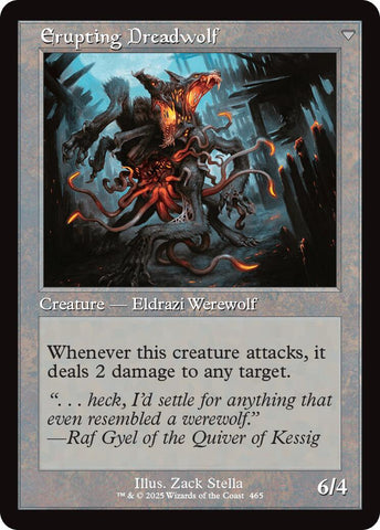 Smoldering Werewolf // Erupting Dreadwolf (Retro Frame) [Innistrad Remastered]