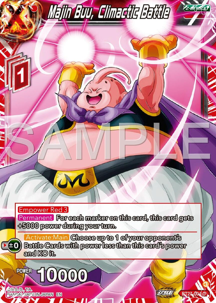 Majin Buu, Climactic Battle (BT27-004) [History of Z]