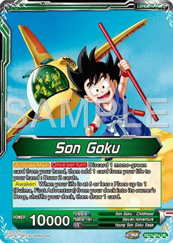 Son Goku // Son Goku & Bulma, First Encounter (SLR) (BT27-044) [History of Z]