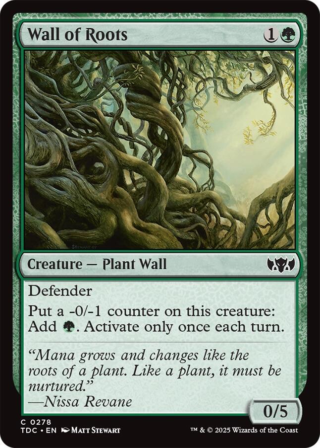 Wall of Roots [Tarkir: Dragonstorm Commander]