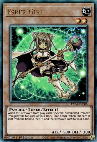 Esper Girl [RA04-EN006] Prismatic Ultimate Rare