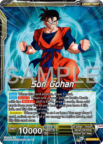 Son Gohan // SS Son Gohan, Hope of the Resistance (Reprint) (BT13-091) [Premium Anniversary Box 2025]