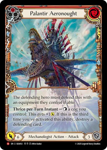 Palantir Aeronought (Extended Art) [SEA012] (High Seas)  Rainbow Foil
