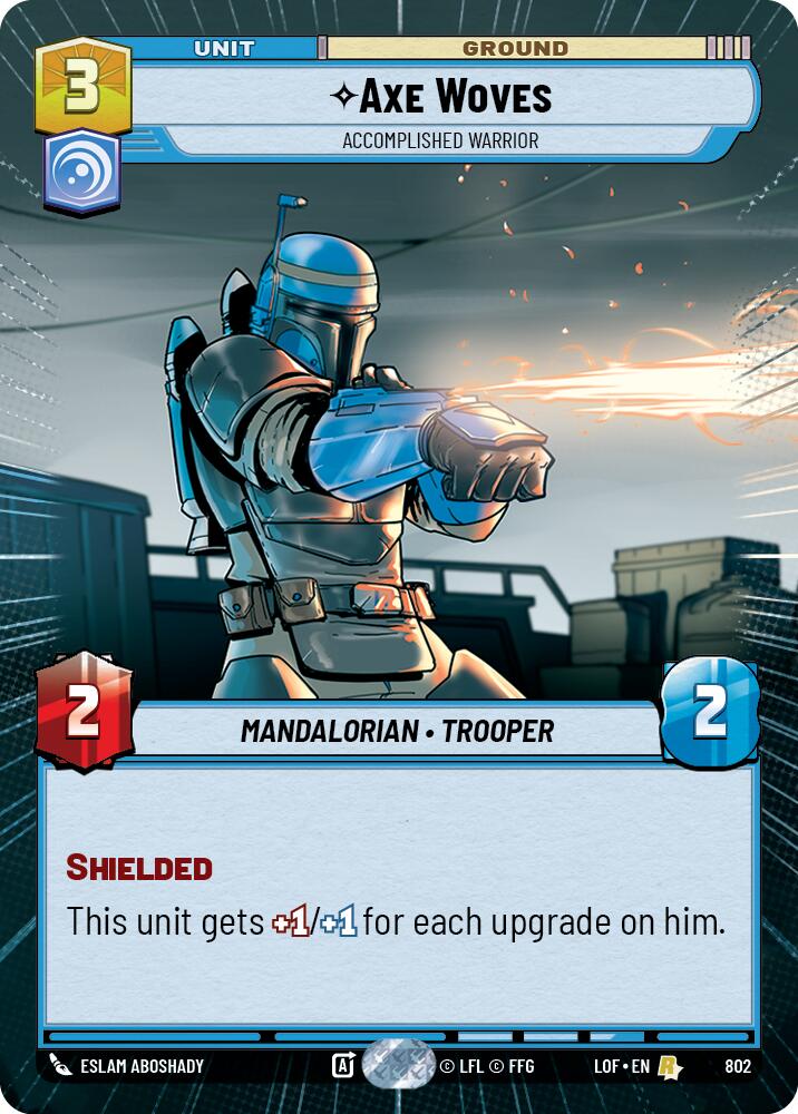 Axe Woves - Accomplished Warrior (802) (Hyperspace Foil) (802) [Legends of the Force]