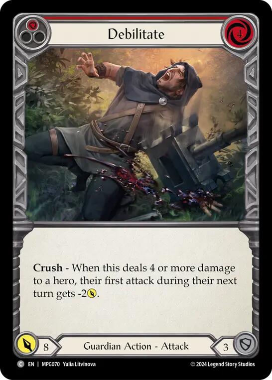 Debilitate (Red) [MPG070] (Mastery Pack Guardian)