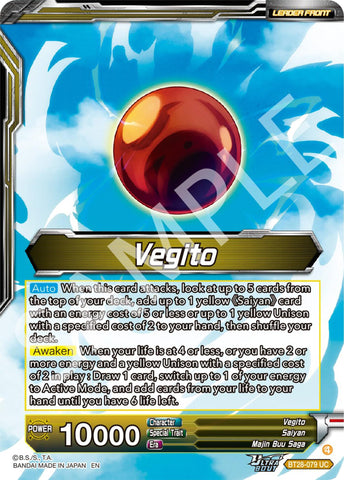 Vegito // SS Vegito, Transcendent Rage (BT28-079) [Prismatic Clash]