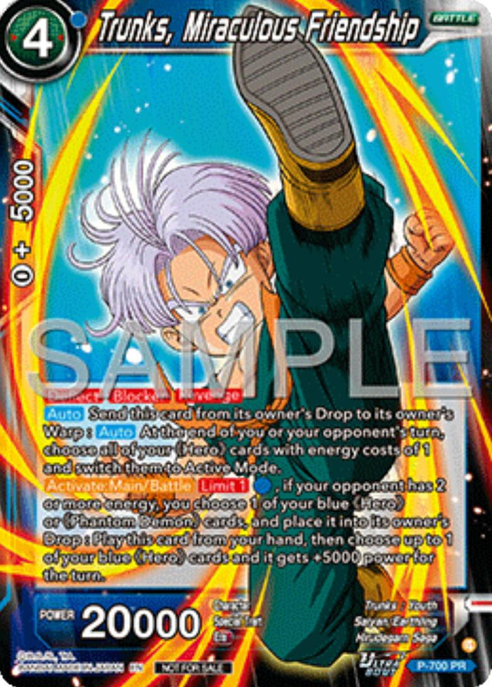 Trunks, Miraculous Friendship (Ultra-Bout Series Tournament Pack Vol.13) (P-700) [Tournament Promotion Cards]