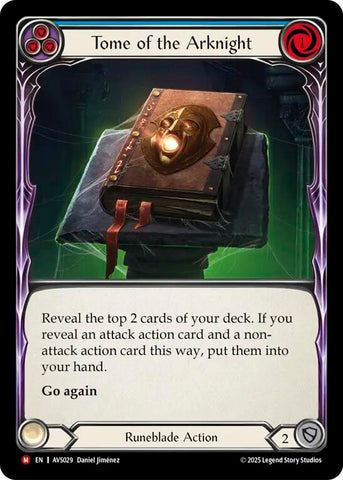 Tome of the Arknight (Blue) [AVS029] (Armory Deck: Legends Viserai)