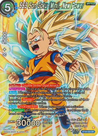 SS3 Son Goku (Mini), New Power (BT28-033) [Prismatic Clash]