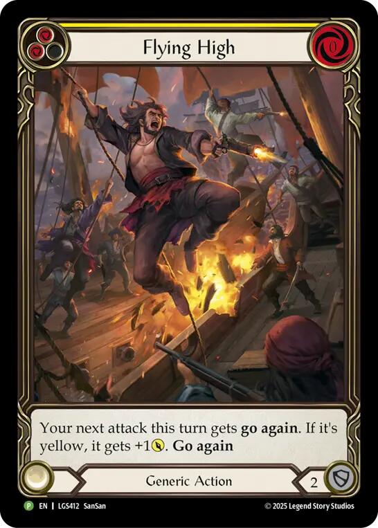 Flying High (Yellow) [LGS412] (Promo)  Rainbow Foil