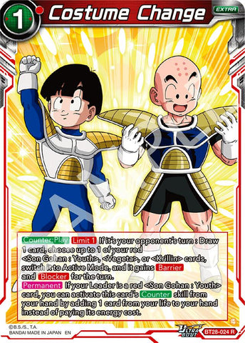 Costume Change (BT28-024) [Prismatic Clash]