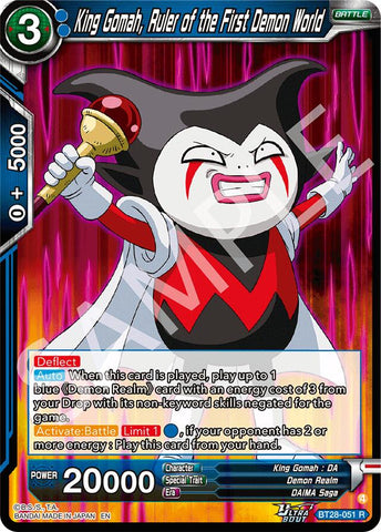 King Gomah, Ruler of the First Demon World (BT28-051) [Prismatic Clash]