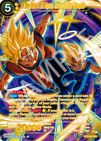 SS Son Goku & SS Vegeta, Acknowledging Strengths (SPR) (BT28-094) [Prismatic Clash]