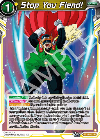 Stop You Fiend! (BT28-103) [Prismatic Clash]