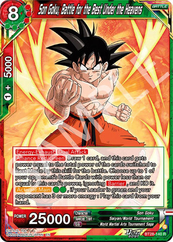 Son Goku, Battle for the Best Under the Heavens (BT28-140) [Prismatic Clash]
