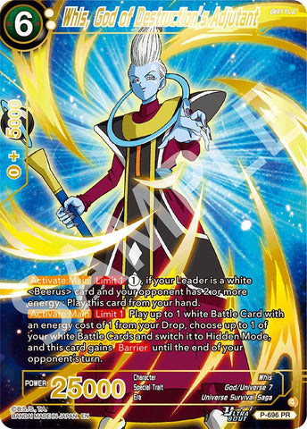 Whis, God of Destruction's Adjutant (Gold Stamped) (P-696) [Promotion Cards]