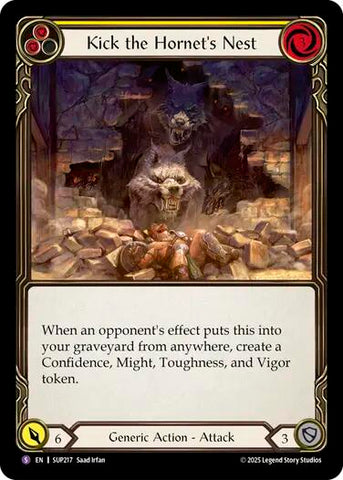 Kick the Hornet's Nest [SUP217] (Super Slam)  Rainbow Foil