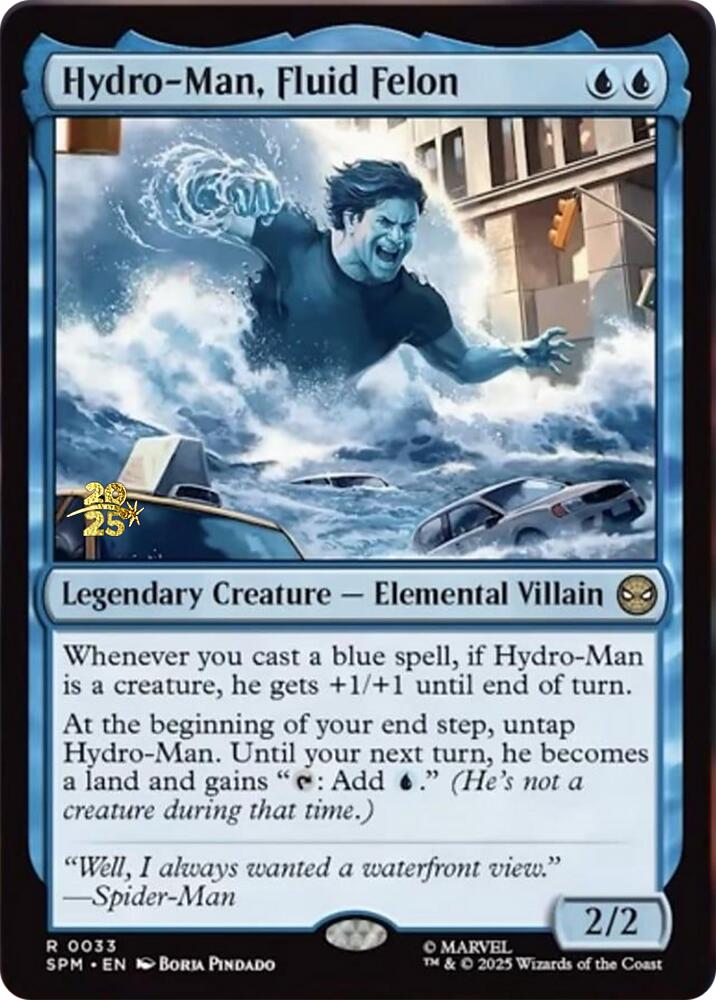 Hydro-Man, Fluid Felon [Marvel's Spider-Man Prerelease Promos]