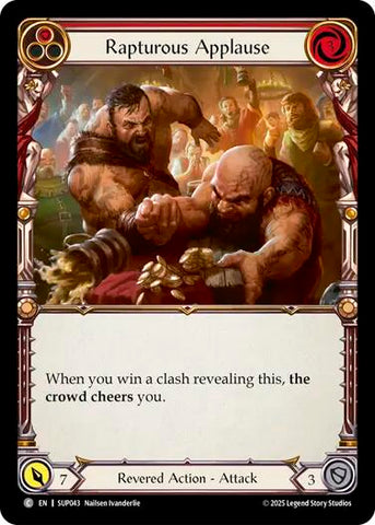 Rapturous Applause (Red) [SUP043] (Super Slam)  Rainbow Foil