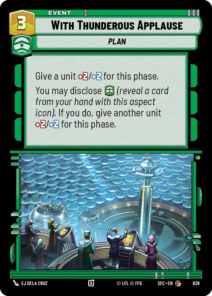 With Thunderous Applause (639) (Foil) (639) [Secrets of Power]