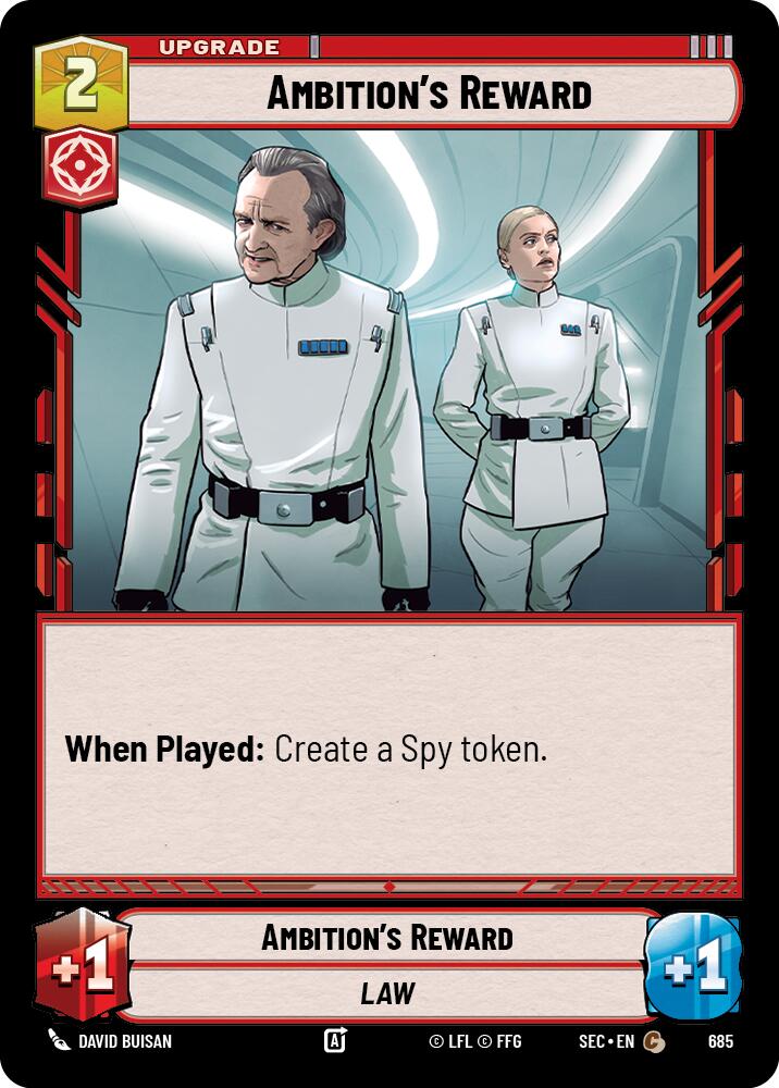 Ambition's Reward (685) (Foil) (685) [Secrets of Power]