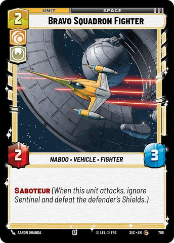 Bravo Squadron Fighter (709) (Foil) (709) [Secrets of Power]