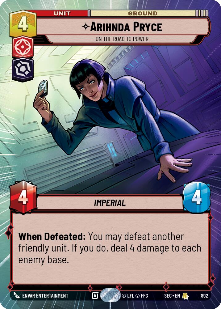 Arihnda Pryce - On the Road to Power (Hyperspace Foil) (892) (892) [Secrets of Power]