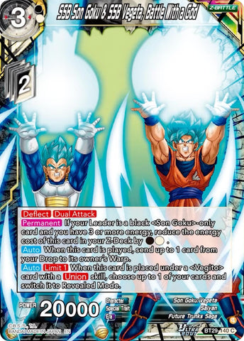 SSB Son Goku & SSB Vegeta, Battle With a God (BT29-140) [Fearsome Rivals]