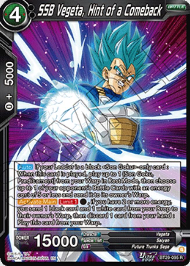 SSB Vegeta, Hint of a Comeback (BT29-095) [Fearsome Rivals]