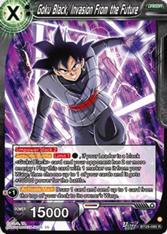 Goku Black, Invasion From the Future (BT29-090) [Fearsome Rivals]