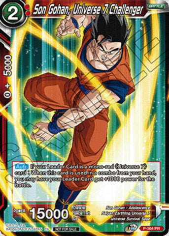 Son Gohan, Universe 7 Challenger (Ultra-Bout Series Tournament Pack Vol.1) (P-364) [Tournament Promotion Cards]