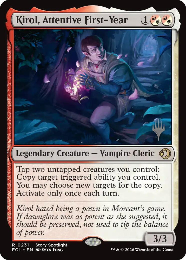 Kirol, Attentive First-Year [Lorwyn Eclipsed Promos]