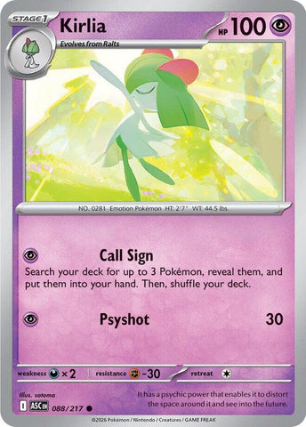 Kirlia (088/217) [Mega Evolution: Ascended Heroes]