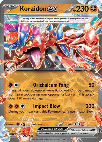 Koraidon ex (121/217) [Mega Evolution: Ascended Heroes]