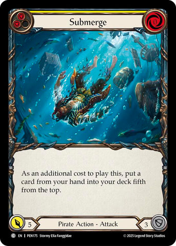 Submerge (Yellow) (Rainbow Foil) [PEN175] (Compendium of Rathe)  Rainbow Foil