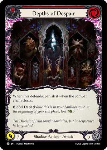 Depths Of Despair (Red) (Rainbow Foil) [PEN195] (Compendium of Rathe)  Rainbow Foil