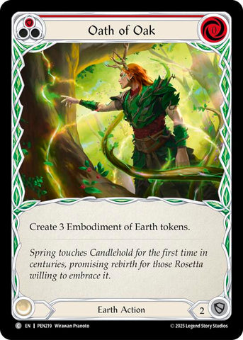 Oath Of Oak (Red) (Regular) [PEN219] (Compendium of Rathe)