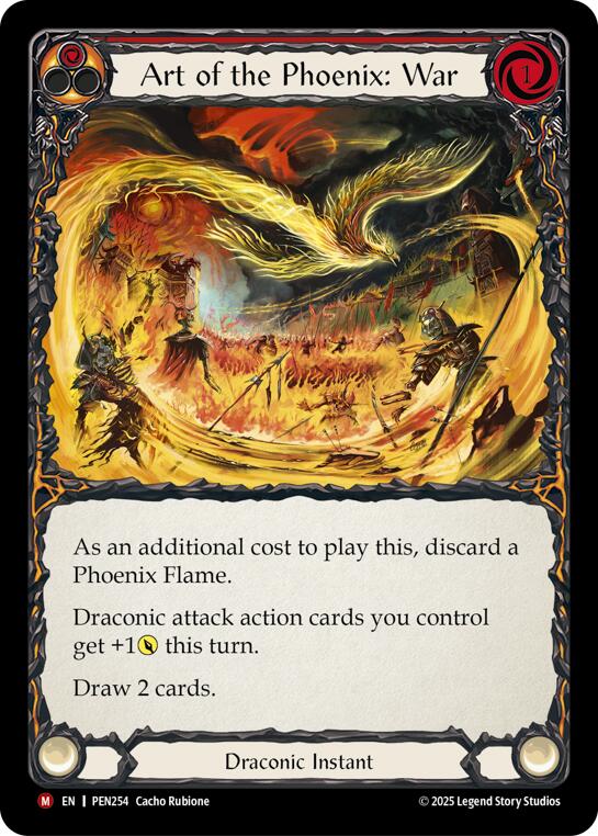 Art Of The Phoenix War (Red) [PEN254] (Compendium of Rathe)  Rainbow Foil