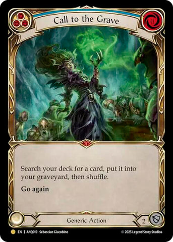 Call To The Grave (Blue) (Gold) [ANQ019] (Compendium of Rathe - Antiquity Pack)