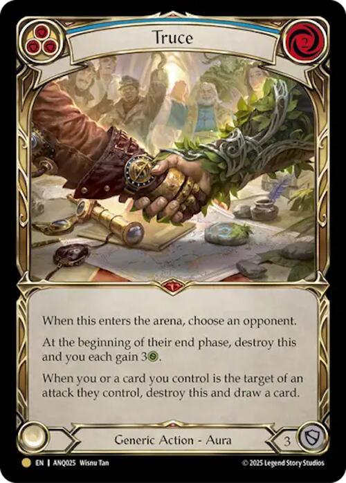 Truce (Blue) (Gold) [ANQ025] (Compendium of Rathe - Antiquity Pack)