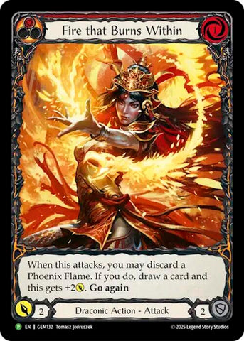 Fire that Burns Within [GEM132] (GEM Pack 4)  Rainbow Foil