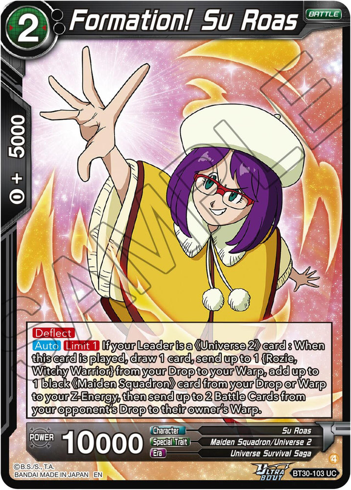 Formation! Su Roas (BT30-103) [Three Glorious Fighters]