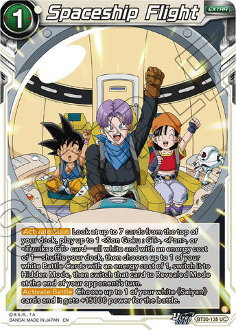 Spaceship Flight (BT30-135) [Three Glorious Fighters]