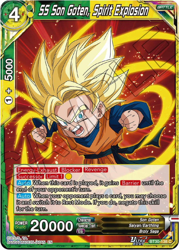 SS Son Goten, Spirit Explosion (BT30-138) [Three Glorious Fighters]