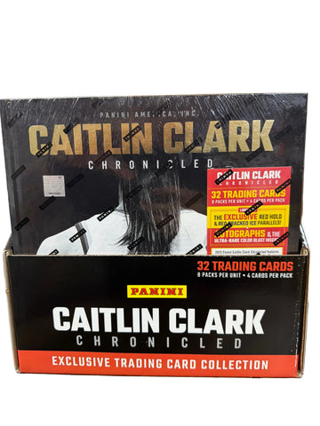 2025 Panini Caitlin Clark Chronicled Basketball Trading Card Collection and Keepsake
